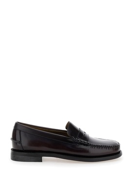 Bordeaux Pull-On Loafers in Leather Man