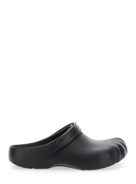 'Sunday Molded' Black Slip-On Sandals with BB Logo in Eva and Rubber Man