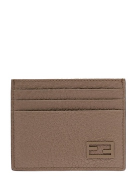 Fendi Man's Brown Leather Card Holder