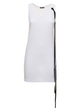 Ann Demeulemeester Woman's Seva White Cotton Tank Top