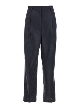 Tailored pinstriped trousers