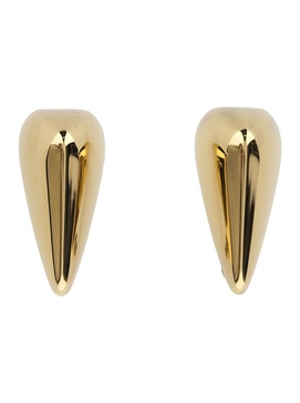 'artiglio' Antique Gold Tone Earrings In Eco Brass Woman