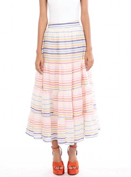 agatha skirt in candy stripe