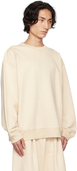 Beige Crewneck Sweatshirt