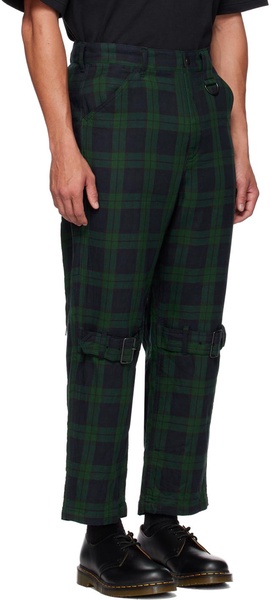 Black & Green PTB Trousers