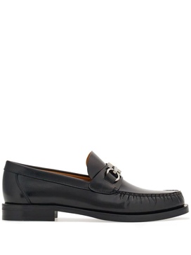 Ferragamo Gancini Leather Loafers