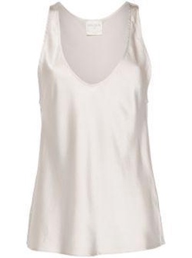 lightweight satin tank top