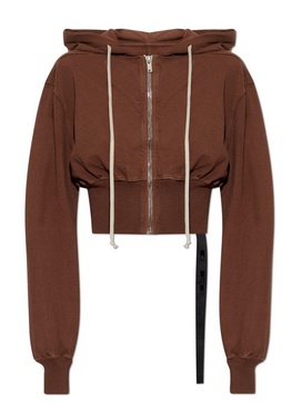 Rick Owens DRKSHDW Tatlin Zip-Up Cropped Hoodie