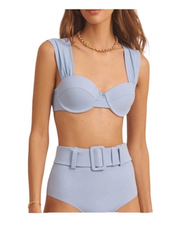 audrey bikini top in sky blue