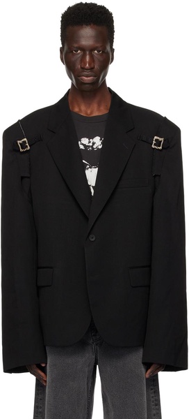 Black Restraint Blazer