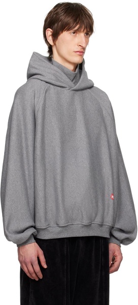 Gray Turtleneck Hoodie