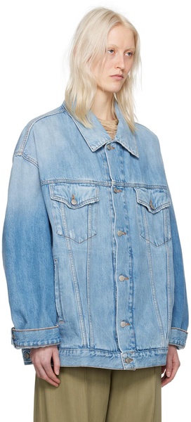 Blue Oversized Denim Jacket