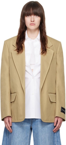 Tan Pre-Styled Oversize Blazer