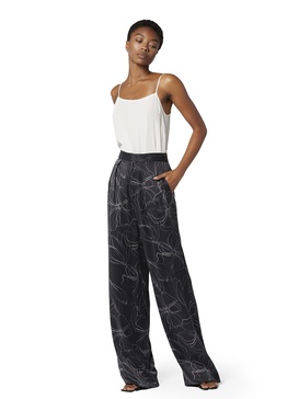 Equipment Women's Clement Trouser in True Black and Nature White