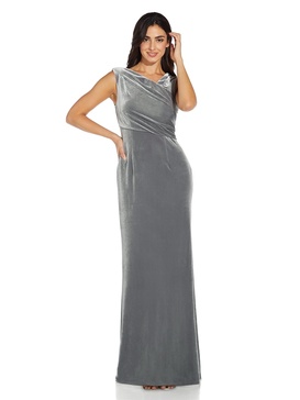 Adrianna Papell Women's Velvet Mermaid Gown