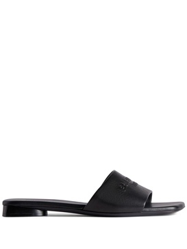 Balenciaga Duty Free Leather Flat Sandals