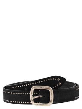 Alberto Luti Studded Leather Belt