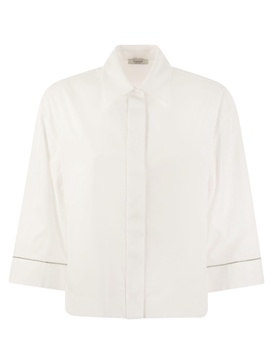 Peserico Plain Cotton Poplin Shirt