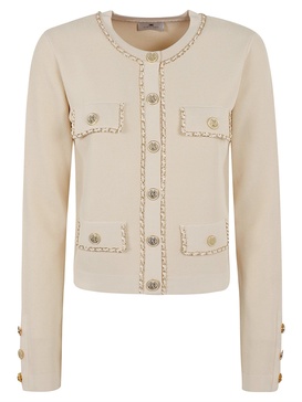 Elisabetta Franchi Sweaters Beige