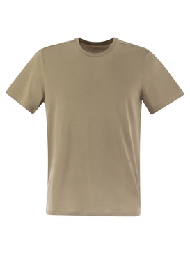 Majestic Short Sleeved T Shirt In Lyocell And Cotton