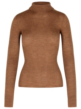 Sportmax 'Flavia' Brown Virgin Wool Sweater