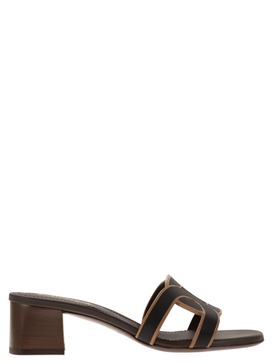 Tod's Leather Heeled Sandal