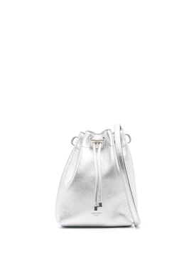 Jimmy Choo Bon Bon Metallic Leather Mini Bucket Bag