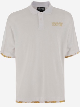 Versace Jeans Cotton Polo Shirt With Logo