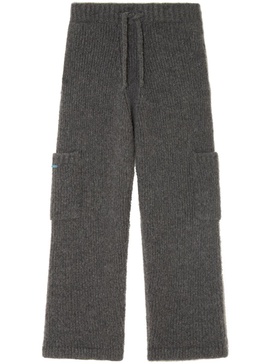 A Finest knitted straight-leg trousers