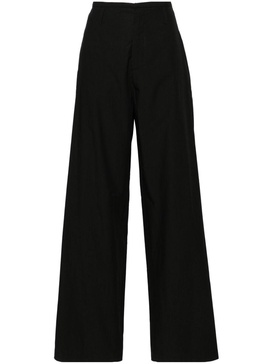 high-waisted wide-leg trousers