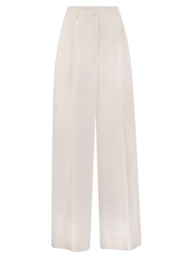 Antonelli Firenze Tulipano Linen Wide Trousers