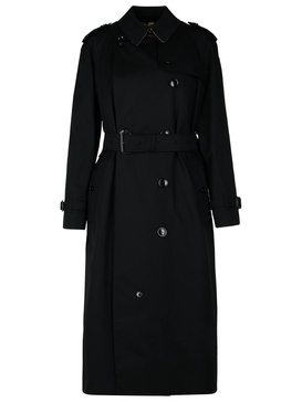 Burberry 'Waterloo' Black Cotton Trench Coat