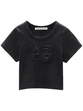 Alexander Wang T Shirt With Crop Application