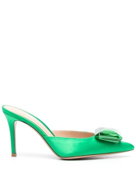 Gianvito Rossi Satin Slingback Pumps