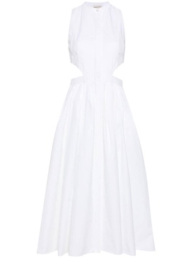 Alexander Mc Queen Organic Cotton Midi Dress