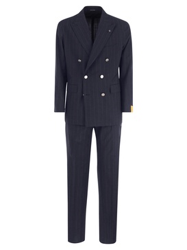 Tagliatore Double Breasted Pinstripe Suit