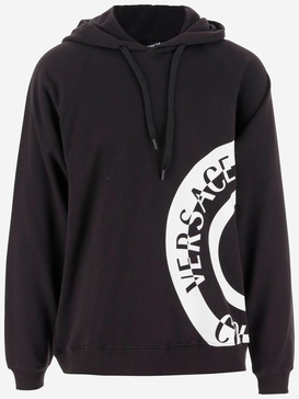 Versace Jeans Cotton Sweatshirt With Logo