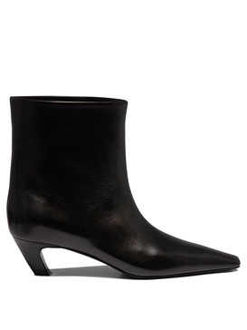 KHAITE Stylish Black Ankle Boots for Women