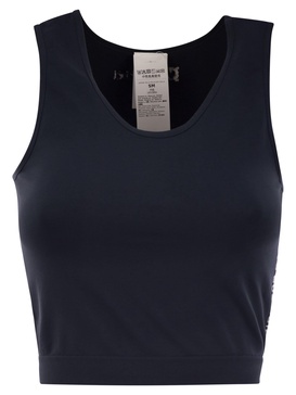 S Max Mara Fiocchi Technical Fabric Top With Logo