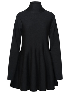 Khaite The Clarice Roll-Neck Mini Dress