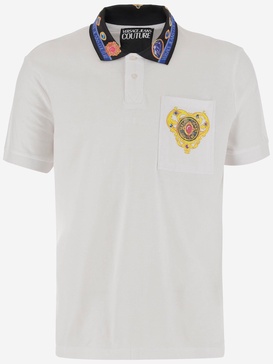 Versace Jeans Cotton Polo Shirt With Logo