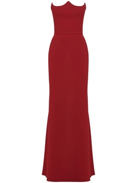 Alexander Mc Queen Strapless Maxi Dress