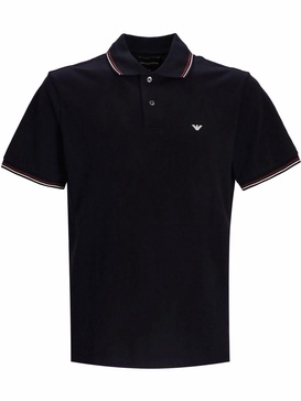 embroidered-logo short-sleeved polo shirt