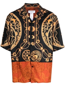 Marine Serre Printed Silk Shirt