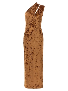 Atlein 'Crushed Velvet' Long Dress