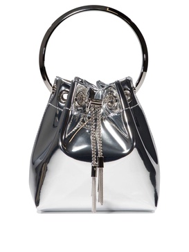 JIMMY CHOO Silver Mini Bon Bon Handbag