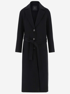 Pinko Wool Long Coat