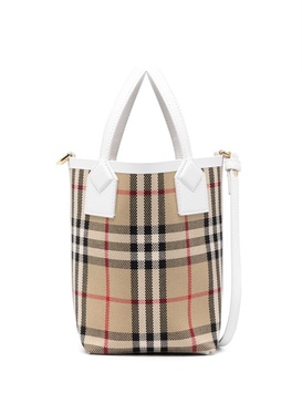 Burberry Check Motif Mini Bucket Bag