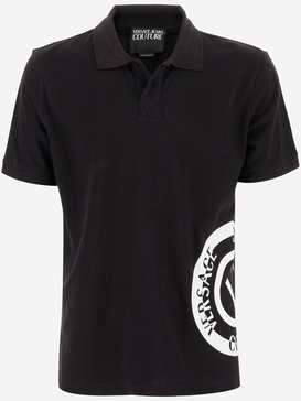 Versace Jeans Cotton Polo Shirt With Logo