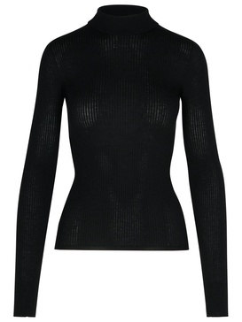 Sportmax 'Flavia' Black Virgin Wool Sweater